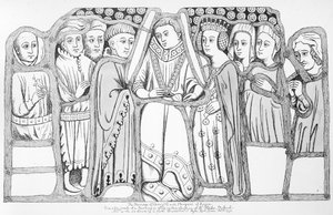 Die Hochzeit von Heinrich VI. und Margarete von Anjou, veröffentlicht von J. Carter Hamilton, 1793