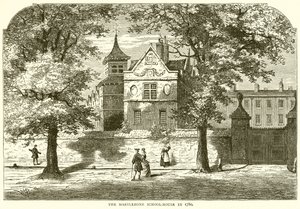 Die Marylebone Schule im Jahr 1780 von English School