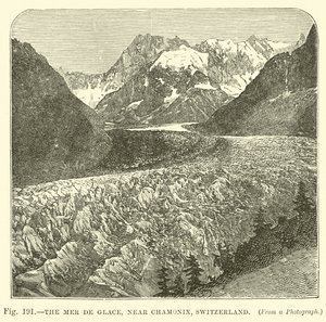 Mer de Glace, nahe Chamonix, Schweiz von English School