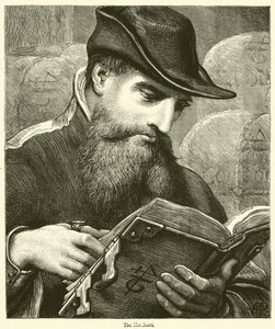 Der Kaufmann (Gravur) von English School