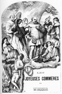 Die lustigen Weiber von Windsor - Illustration in „Werke komplett von William Shakespeare“ 1866 - Die Illustrationen und die allgemeine Form dieser Ausgabe sind von Cassell