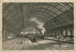 Der Midland Bahnhof, St Pancras, London von English School
