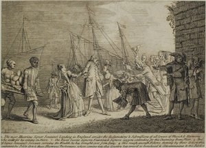 Der Hochberühmte Signor Senesinos Landung in England, ca. 1726
