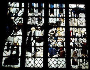 Die Geburt Christi, Anbetung der Heiligen Drei Könige und die Darstellung im Tempel, ca. 1500 (Detail)