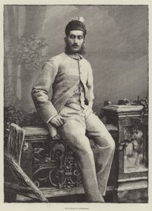 Der Nizam von Hyderabad (Stich) von English School
