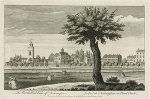 Die Nordwestansicht von Newington von English School