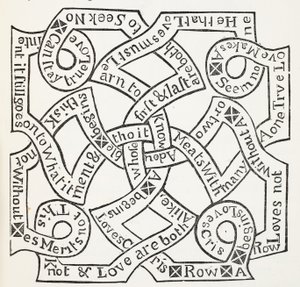 Das letzte Vermächtnis der alten ägyptischen Wahrsagerin, Illustration aus Chap-books of the Eighteenth Century von John Ashton, veröffentlicht 1882