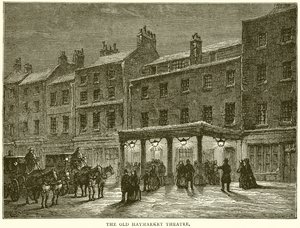 Das alte Haymarket Theatre von English School