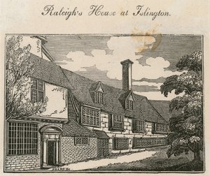Das alte Pied Bull (Rückseite), Sir Walter Raleighs Haus