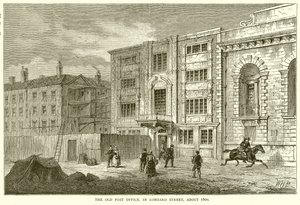 Das alte Postamt in der Lombard Street um 1800