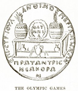 Die Olympischen Spiele, Illustration aus Geschichte Griechenlands von Victor Duruy, 1890 von English School