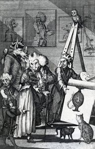 Der Maler, der sein Bild den Kennern und Antiquaren zur Prüfung vorlegt, 1774