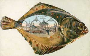 Der Palace Pier, Brighton in einer Sohle, 1880-1900