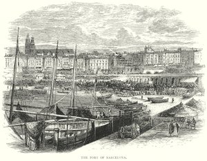 Der Hafen von Barcelona von English School