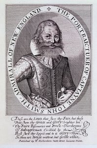 Porträt von Captain John Smith, Admiral von Neuengland