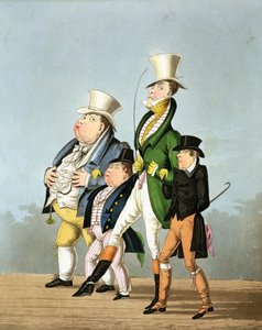 Die Preise - Vollpreis, Halber Preis, Hoher Preis und Niedriger Preis, graviert von George Hunt, veröffentlicht von Thomas McLean, 1827 von English School
