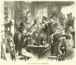 Die Preußen in Versailles, Oktober 1870 von English School