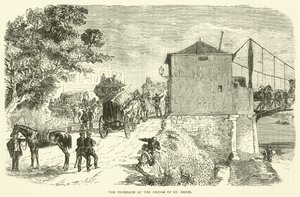 Die Preußen an der Brücke von St. Denis, Januar 1871 von English School