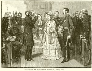 Die Königin im Kilmainham Hospital von English School