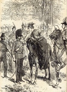 Die Königin verteilt Victoria-Kreuze im Hyde Park von English School