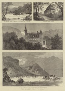Der Besuch der Königin in Italien (Stich) von English School