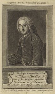 Der Ehrenwerte William Pitt, Esquire, einer der Hauptstaatssekretäre Seiner Majestät von English School