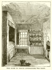 Das Zimmer, in dem Livingstone geboren wurde von English School