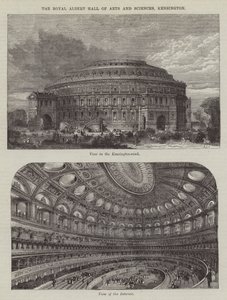 Die Royal Albert Hall of Arts and Sciences, Kensington (Gravur)