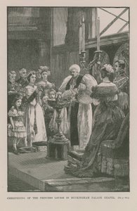 Die königliche Taufe im Buckingham-Palast von English School