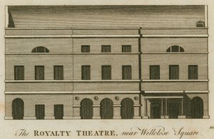 Das Royalty Theatre, Well Street, Wellclose Square, London von English School