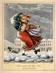 Dasselbe für Sie, Sir, und viele davon, graviert von G. Hunt, veröffentlicht von Thos. McLean, London, 1827 (handkolorierte Gravur) von English School