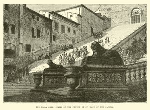 Die Scala Coeli, Treppen der Kirche St. Maria des Kapitols