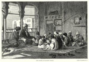 Die Schule des Sultan Hassan (Gravur) von English School