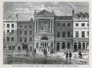Die Shakespeare-Galerie, Pall Mall, London von English School