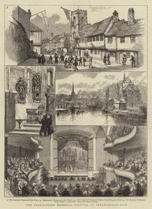 Das Shakespeare-Gedenkfestival in Stratford-on-Avon (Stich) von English School