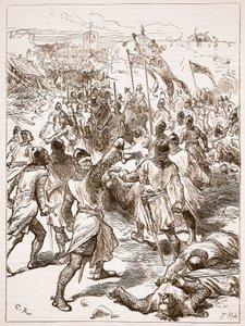 Die Belagerung von Waterford, Illustration aus Cassells Illustrierter Geschichte Englands
