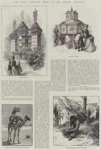Der südaustralische Hof auf der Kolonialausstellung (Stich) von English School