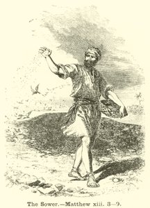 Der Sämann, Matthäus, xiii, 3, 9 von English School