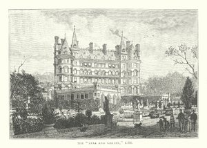 Der "Star and Garter," 1886 (Gravur) von English School