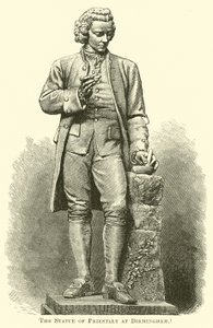 Die Statue von Priestley in Birmingham von English School