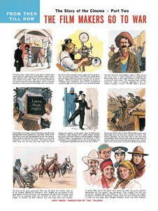 Die Geschichte des Kinos. Die Filmemacher ziehen in den Krieg von English School