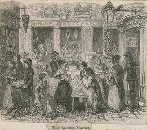 Der Sonntagsmarkt, London von English School