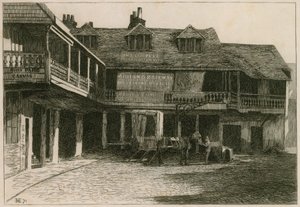 Das Tabard Inn, Southwark von English School