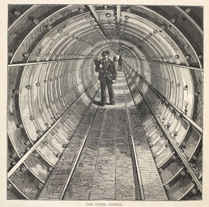 Der Tower Subway, 1870 von English School