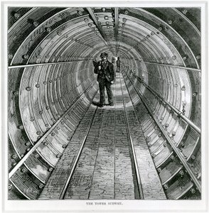 Die Tower-U-Bahn, 1870 von English School