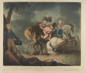 Der Sieg der britischen Truppen über die Franzosen am 21. März 1801 von English School