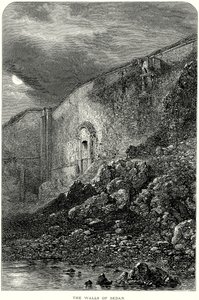 Die Mauern von Sedan (Gravur) von English School