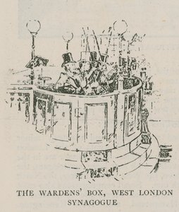 Die Vorsteherbox, West London Synagogue von English School