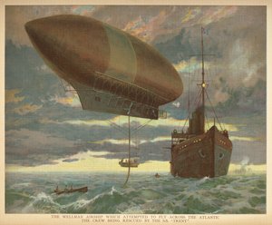 Das Wellman-Luftschiff, das versuchte, den Atlantik zu überqueren, die Besatzung wurde von der S.S. "Trent" gerettet. Little People
