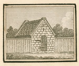 Der weiße Wasserleitungsbau des White Conduit House, Islington, London von English School